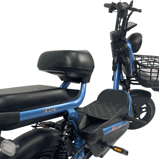 Bicicleta Elétrica Duos Eko-5 Aro 14 500 Watts Azulㅤㅤㅤㅤ