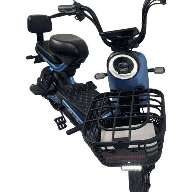 Bicicleta Elétrica Duos Eko-5 Aro 14 500 Watts Azulㅤㅤㅤㅤ