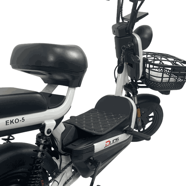 Bicicleta Elétrica Duos Eko-5 Aro 14 500 Watts Brancoㅤㅤㅤㅤㅤㅤㅤ