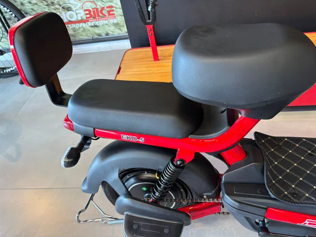 Bicicleta Elétrica Duos Eko-5 Aro 14 500 Watts Vermelho