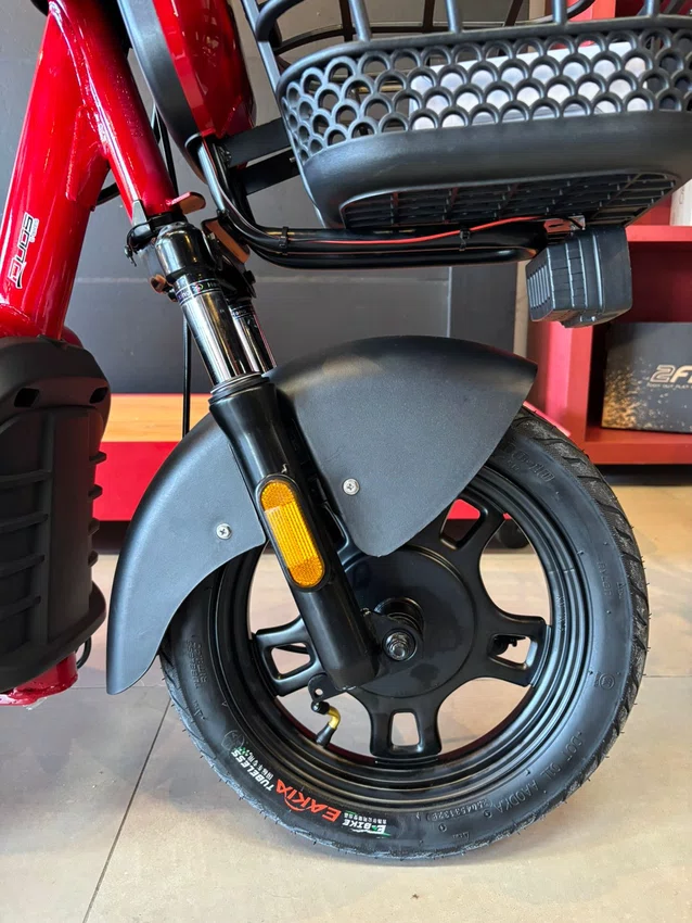 Bicicleta Elétrica Duos Eko-5 Aro 14 500 Watts Vermelho
