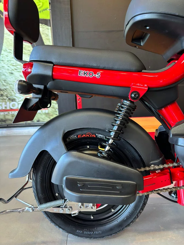 Bicicleta Elétrica Duos Eko-5 Aro 14 500 Watts Vermelho