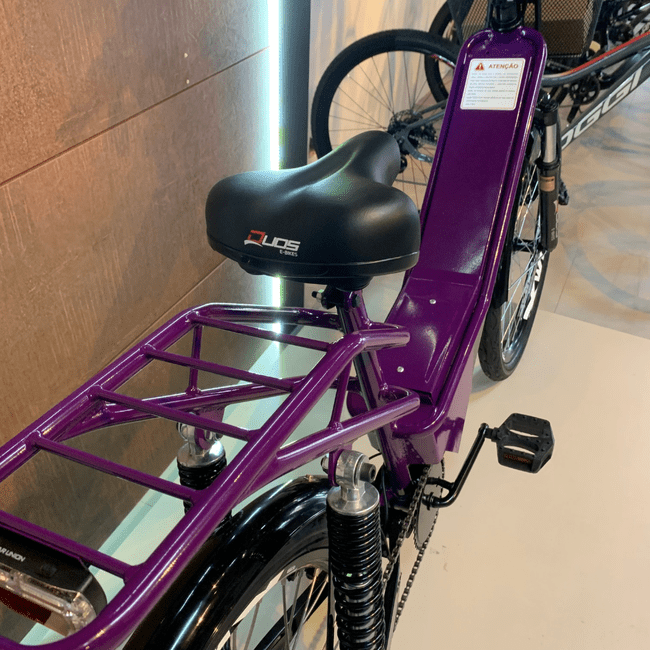 Bicicleta Életrica Duos Full Aro 26 Violeta