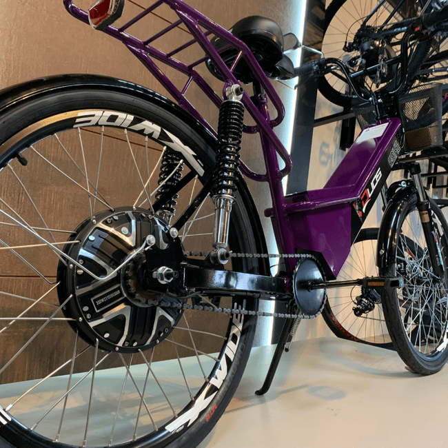 Bicicleta Életrica Duos Full Aro 26 Violeta