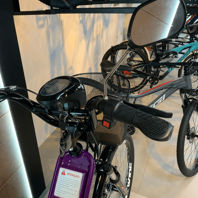 Bicicleta Életrica Duos Full Aro 26 Violeta