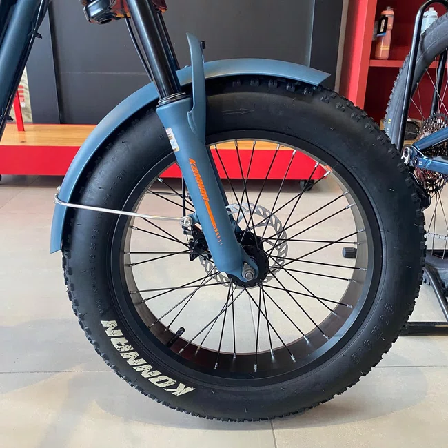 Bicicleta Eletrica Konnan Full Cinza e Laranja 750Wㅤㅤㅤㅤㅤㅤ