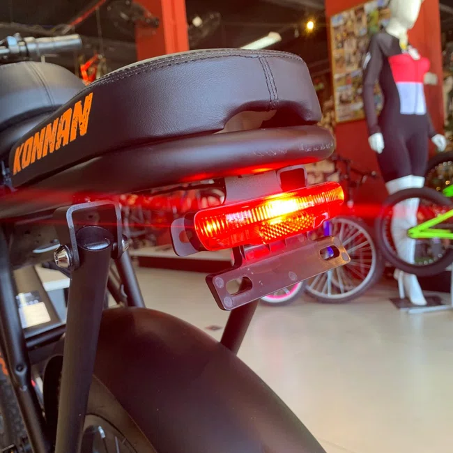 Bicicleta Eletrica Konnan Preta e Laranja 750Wㅤㅤㅤㅤㅤㅤㅤㅤㅤ