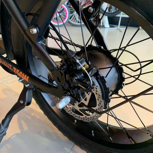 Bicicleta Eletrica Konnan Preta e Laranja 750Wㅤㅤㅤㅤㅤㅤㅤㅤㅤ