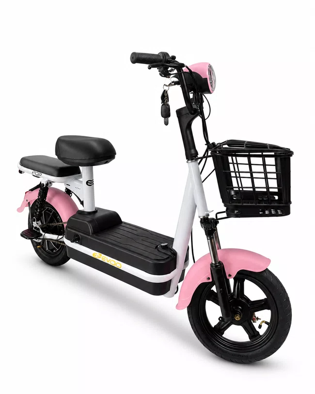 Bicicleta Eletrica A10 Pop Lítio 800W Rosa