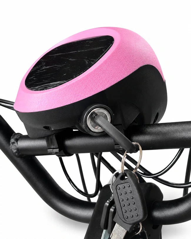 Bicicleta Eletrica A10 Pop Lítio 800W Rosa