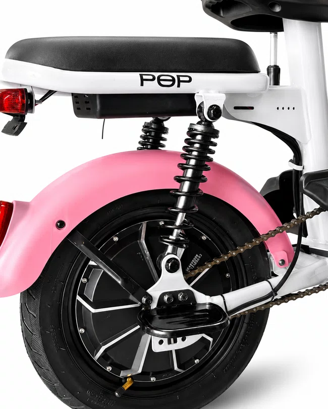 Bicicleta Eletrica A10 Pop Lítio 800W Rosa