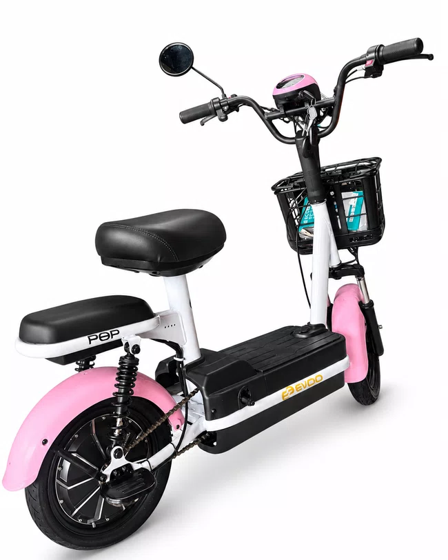 Bicicleta Eletrica A10 Pop Lítio 800W Rosa