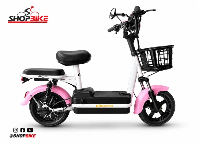 Bicicleta Eletrica A10 Pop Lítio 800W Rosa