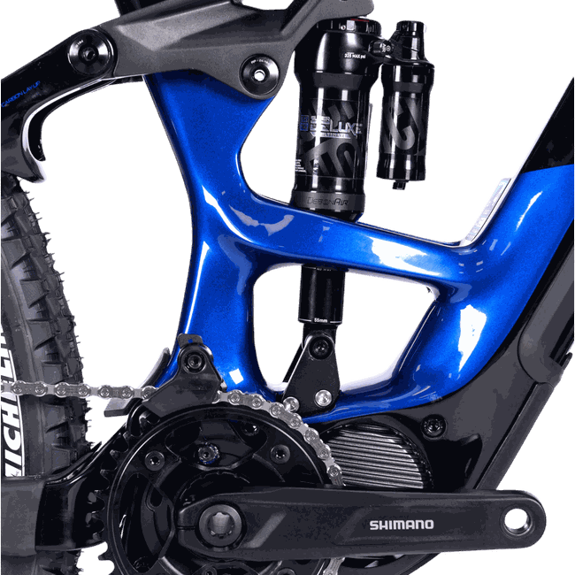 Bicicleta Elétrica Sense Exalt E-Trail Evo 2024 Aro 29 XT 12v Azul e Preto