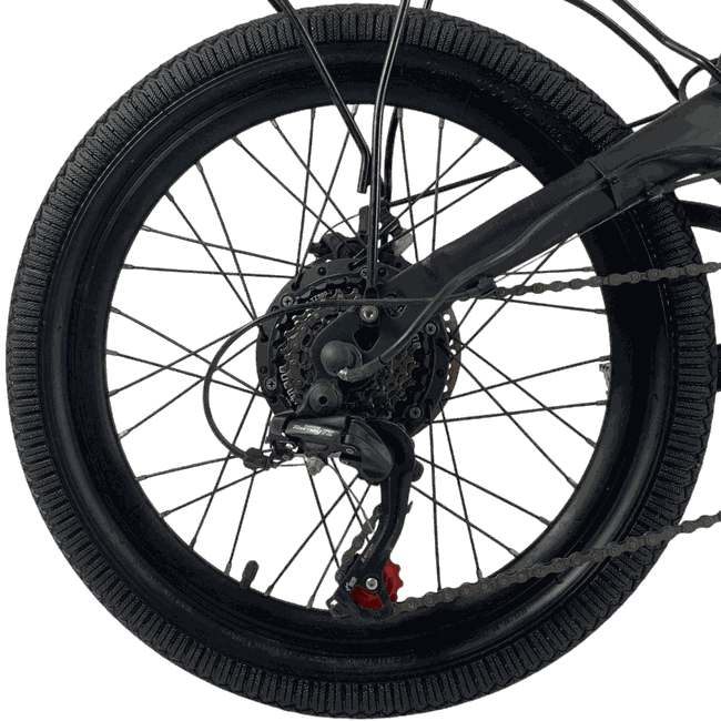 Bicicleta Elétrica Two Dogs Pliage Aro 20 Tourney TX 7v Preto - Seminova