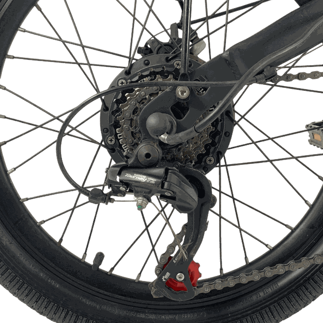 Bicicleta Elétrica Two Dogs Pliage Aro 20 Tourney TX 7v Preto - Seminova