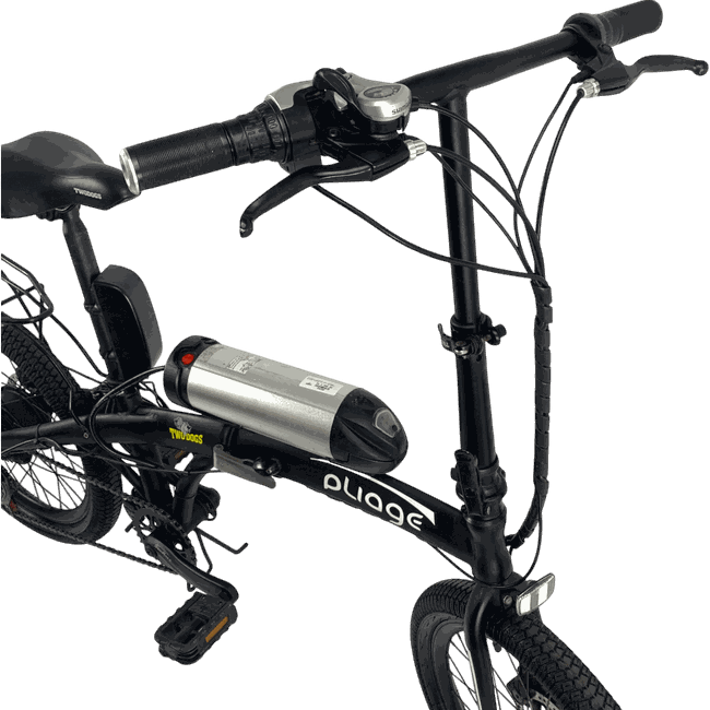 Bicicleta Elétrica Two Dogs Pliage Aro 20 Tourney TX 7v Preto - Seminova