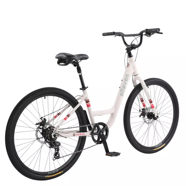 Bicicleta Elleven New Breezy Tourney Aro 27,5 7v Creme e Vermelha e Cereja