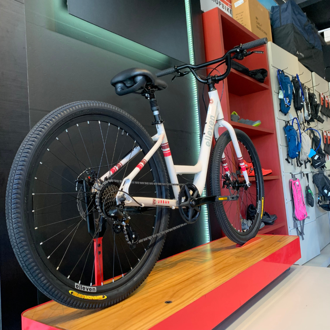 Bicicleta Elleven Venice Aro 27,5 Creme e Vermelho