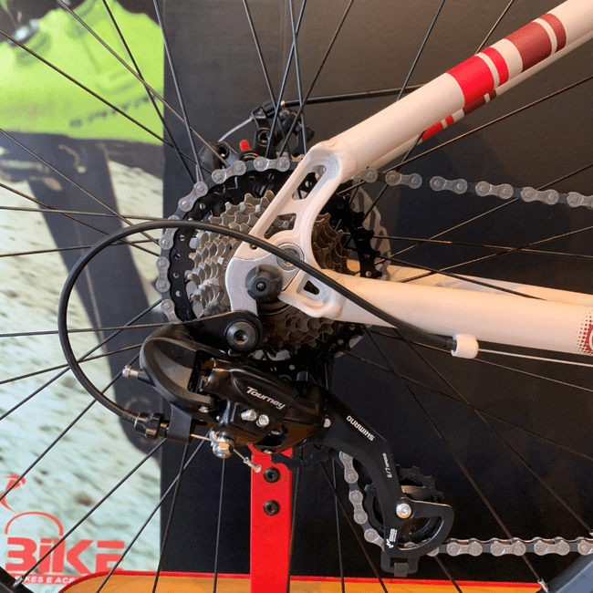 Bicicleta Elleven Venice Aro 27,5 Creme e Vermelho