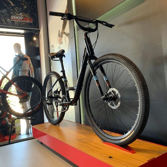 Bicicleta Elleven Venice Aro 27,5 Preto e Azul
