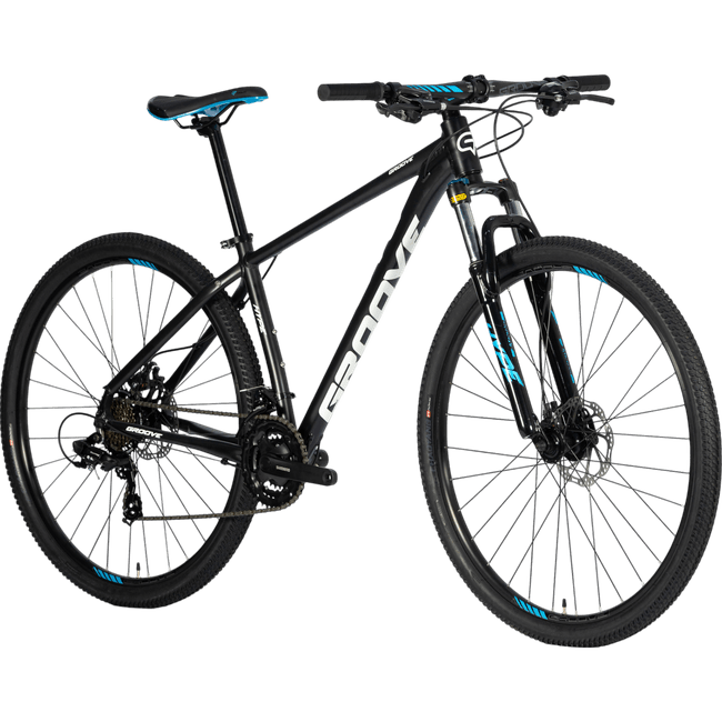 Bicicleta Groove Hype 10 Aro 29 Tourney 21v 2023 Preto e Branco