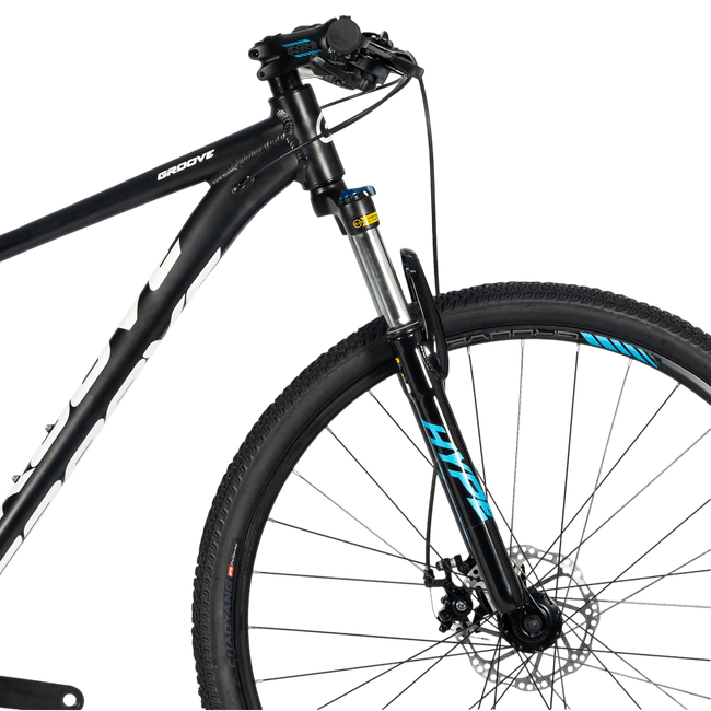 Bicicleta Groove Hype 10 Aro 29 Tourney 21v 2023 Preto e Branco