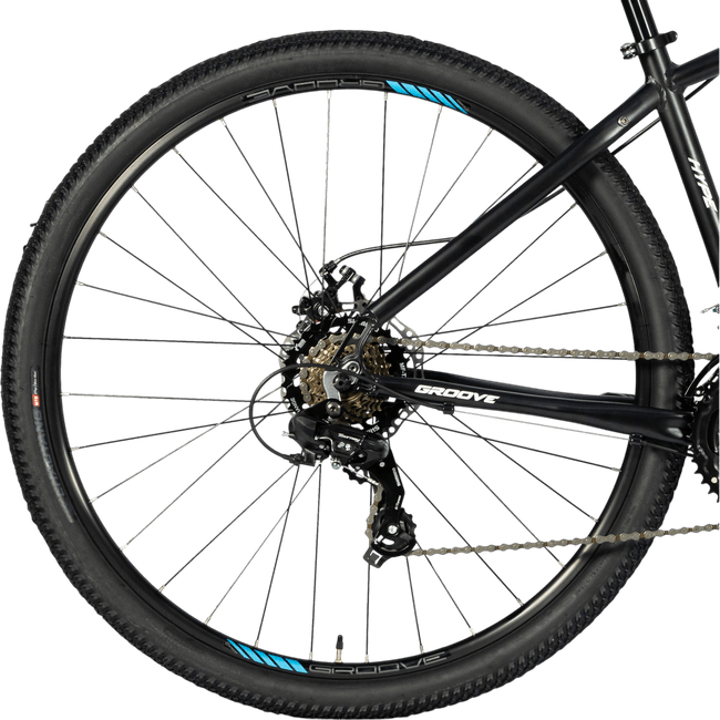 Bicicleta Groove Hype 10 Aro 29 Tourney 21v 2023 Preto e Branco