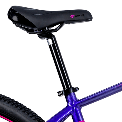 Bicicleta Groove Indie 10 Aro 29 Tourney 21v 2023 Violeta e Pink e Cinza