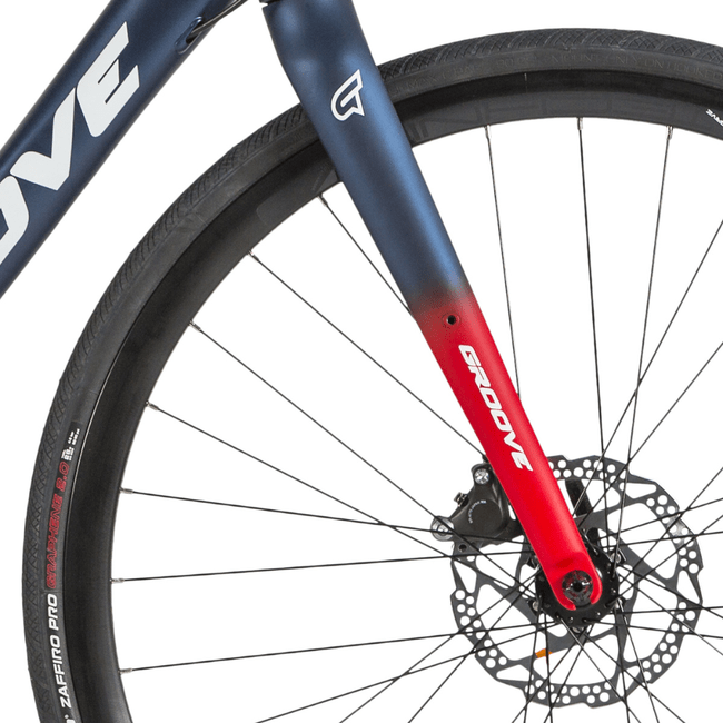 Bicicleta Groove Overdrive 70 Aro 700 Tiagra 20v 2023 Azul e Vermelho e Branco