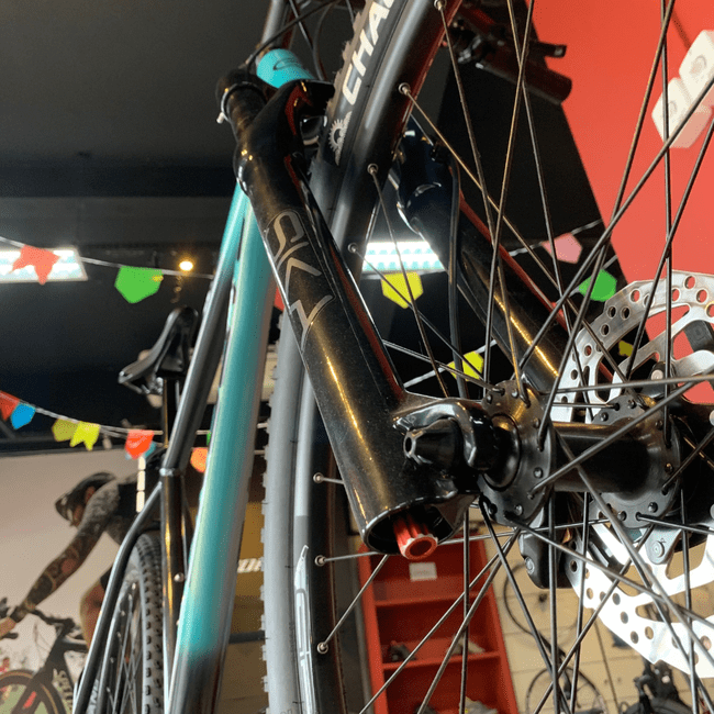 Bicicleta Groove SKA 70 Aro 29 SX 12v 2023 Verde Claro e Grafite