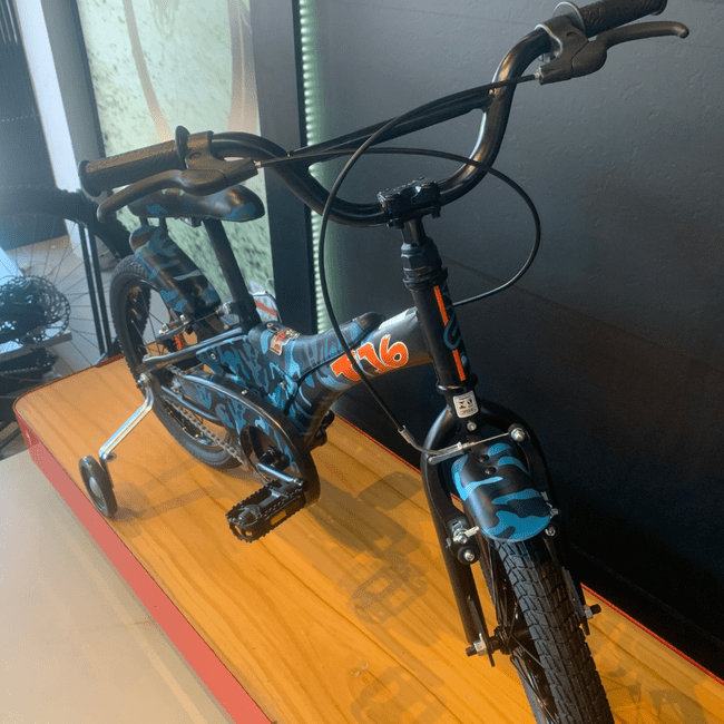 Bicicleta Groove T16 Aro 16 2023 Camuflada Azul