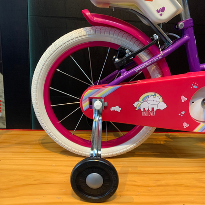 Bicicleta Groove Unilover Aro 16 2023 Violeta e Branco
