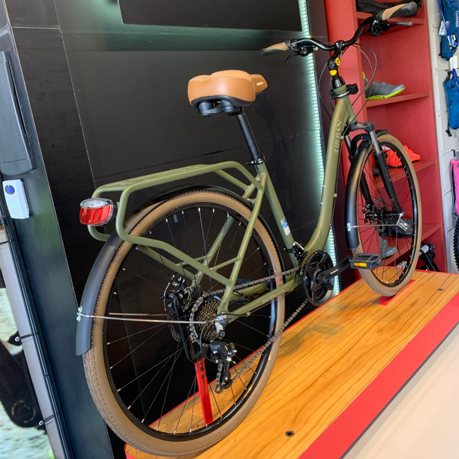 Bicicleta Groove Urban MD Aro 700 Tourney 21v 2023 Verde Oliva