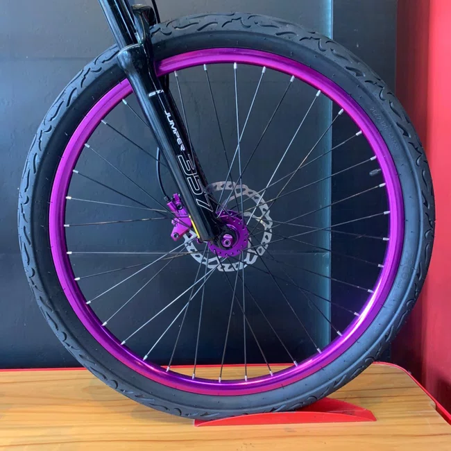 Bicicleta Gta Gravity Freeride Aro 26 Branca Roxaㅤㅤㅤㅤㅤㅤ
