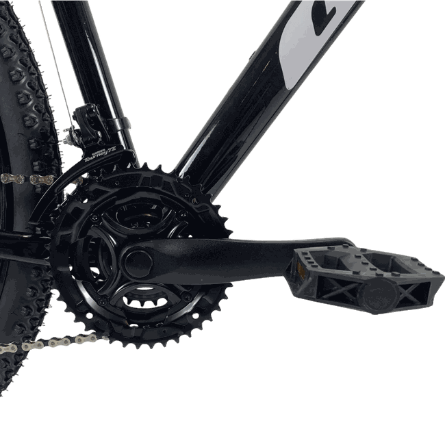 Bicicleta GTI Roma Aro 29 Shimano 21v Preto e Brancoㅤㅤㅤ