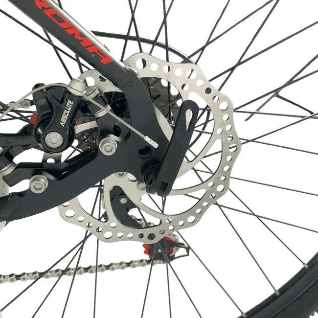 Bicicleta GTI Roma Aro 29 Shimano 21v Preto e Vermelhoㅤ