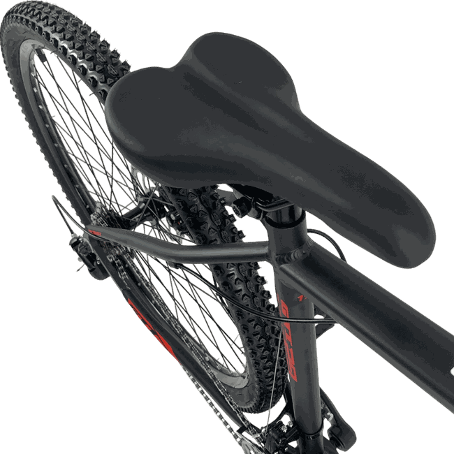Bicicleta GTI Roma Aro 29 Shimano 21v Preto e Vermelhoㅤ