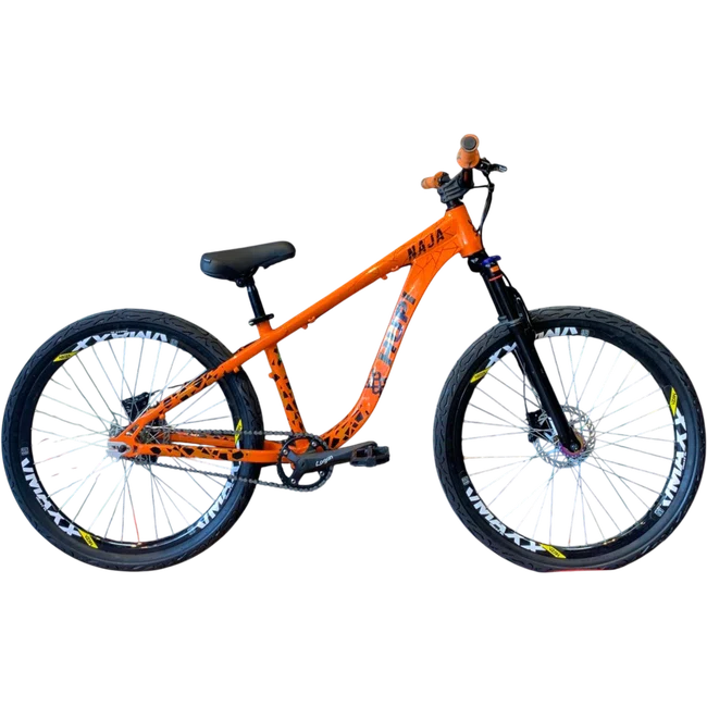 Bicicleta Hupi Aro 26 Naja v9 Laranja e Preto