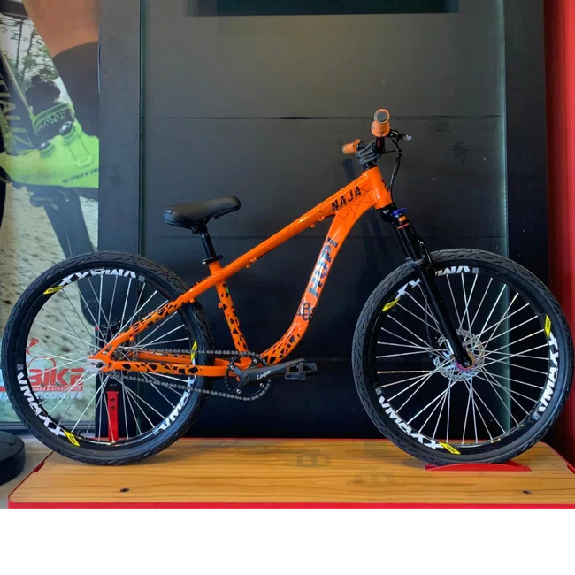Bicicleta Hupi Aro 26 Naja v9 Laranja e Preto