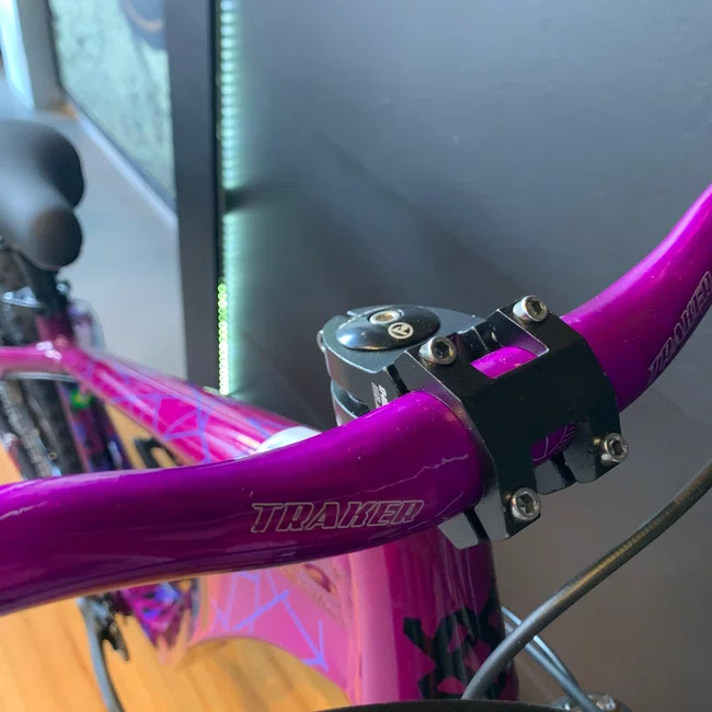 Bicicleta Hupi Naja v9 Gancheira Horizontal Aro 26 Deore Xt 11v Roxo e Preto