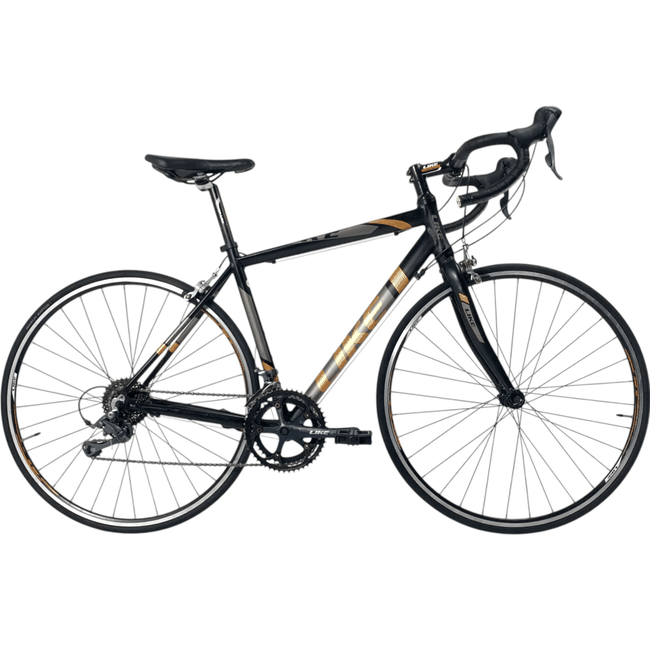 Bicicleta Like R2 Aro 700 Claris 16v Preto e Dourado - Seminova