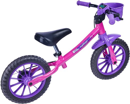 Bicicleta Nathor Balance Aro 12 Rosa