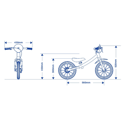 Bicicleta Nathor Balance Aro 12 Rosa