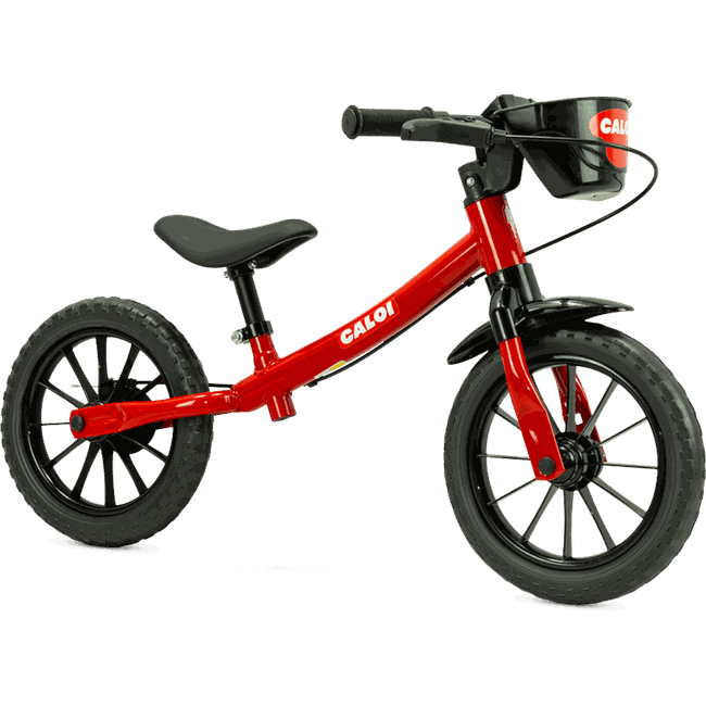 Bicicleta Nathor Balance Caloi Vermelha 02 Aro 12 Vermelho
