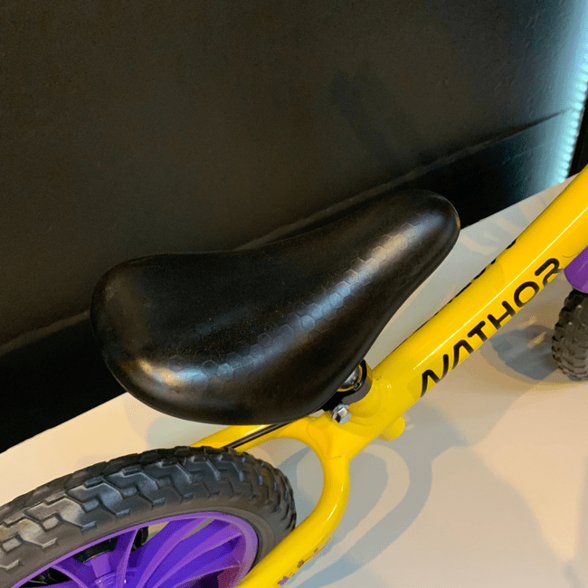 Bicicleta Nathor Balance Garden Fly Aro 12 Amarelo e Lilás