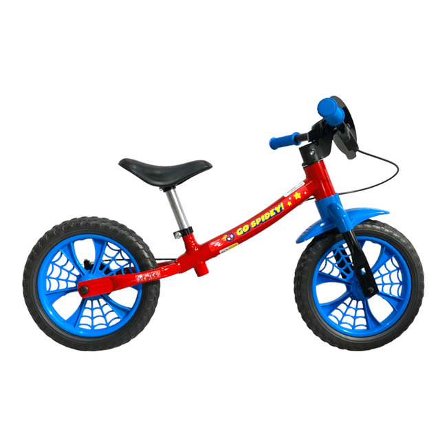Bicicleta Nathor Balance Spider Man Aro 12 Vermelho e Azul