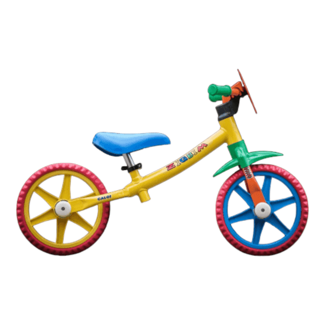 Bicicleta Nathor Balance Zigbim Aro 12 Amarelo