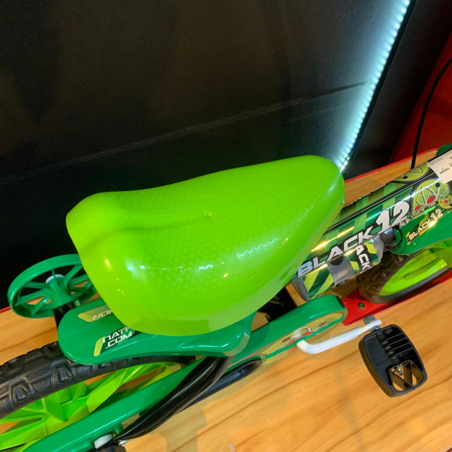 Bicicleta Nathor Black Aro 12 Preto e Verde