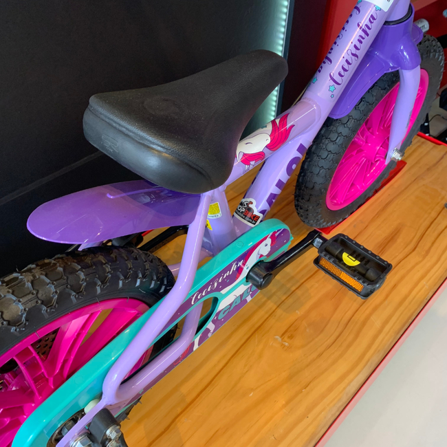 Bicicleta Nathor Cecizinha Aro 14 Lilas e Rosa
